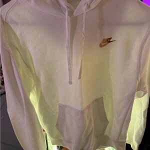 Nike Cream Hoodie with Embroidered Logo